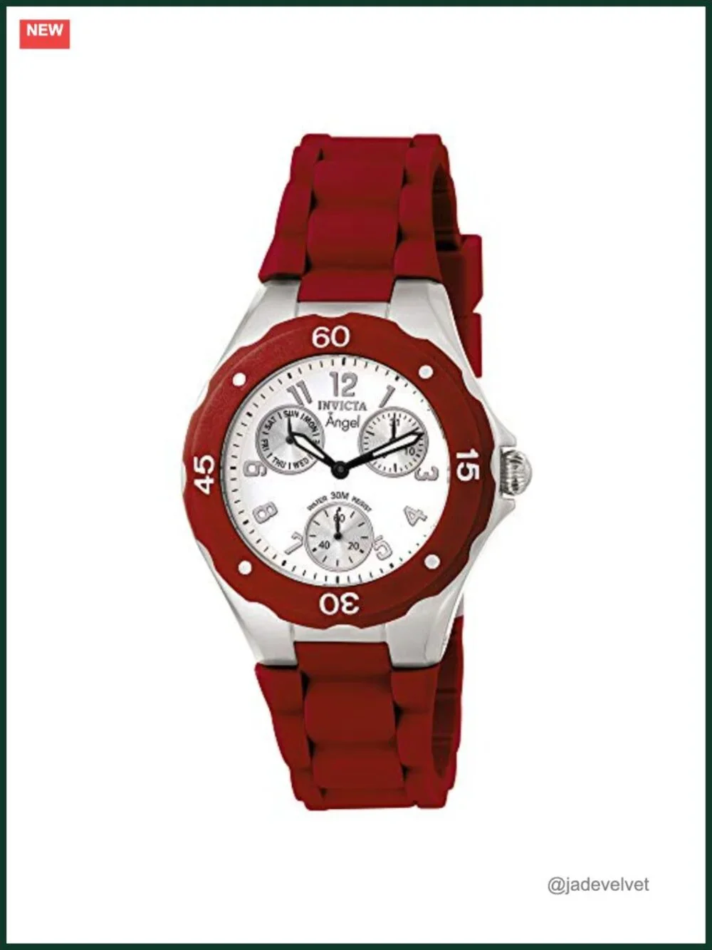 Invicta Angel Women's Multi-Function Watch Stainless Steel Silicone Band